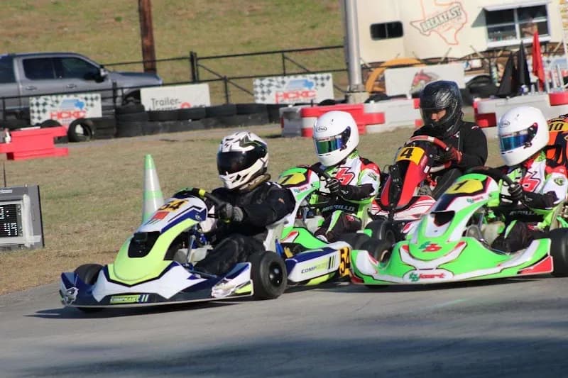 View of Hill Country Kart Club Raceway in New Braunfels, TX