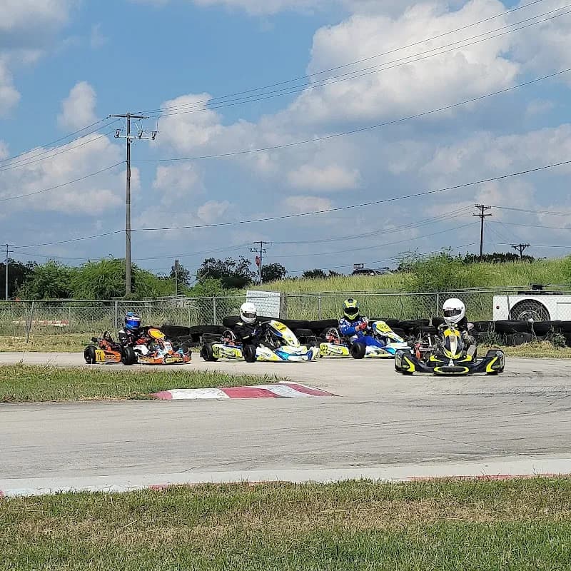 View of Hill Country Kart Club Raceway in New Braunfels, TX