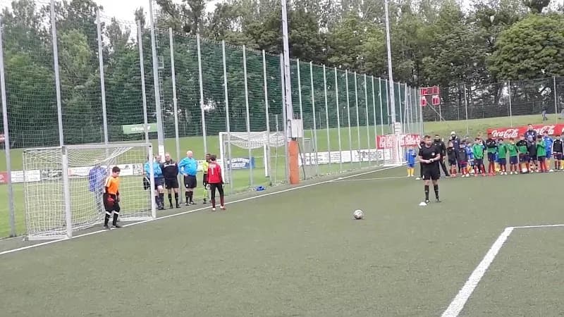 View of Hirschstetten Recreation Center (Bezirkssportanlage) in Hirschstetten, VIE