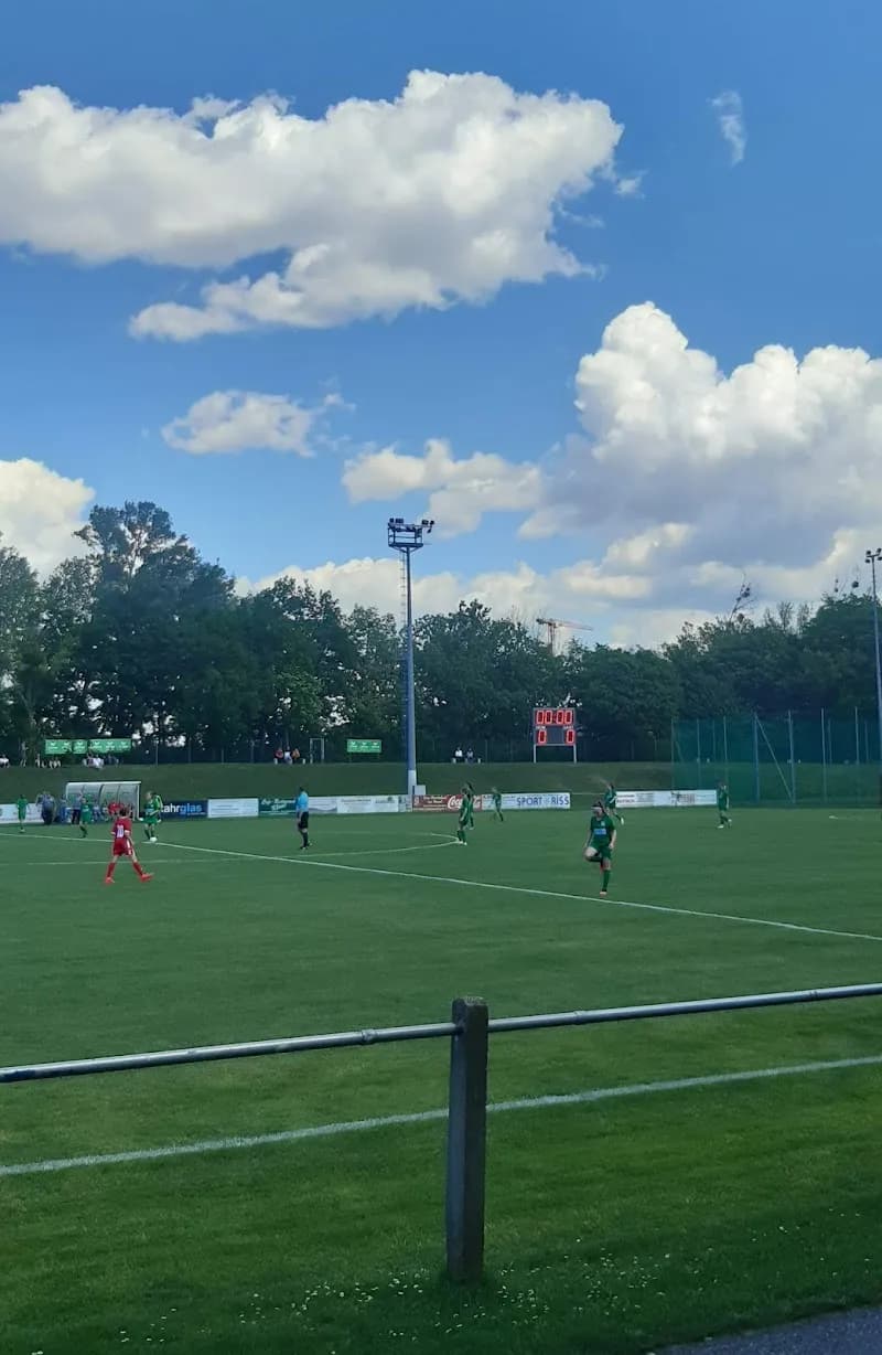 View of Hirschstetten Recreation Center (Bezirkssportanlage) in Hirschstetten, VIE