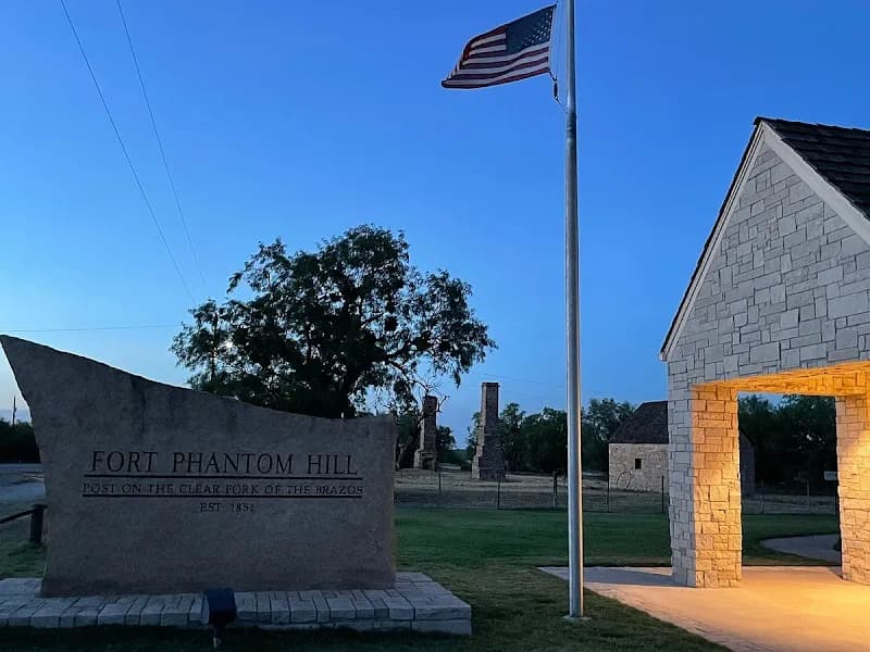 View of Historic Fort Phantom Hill in Abilene, TX