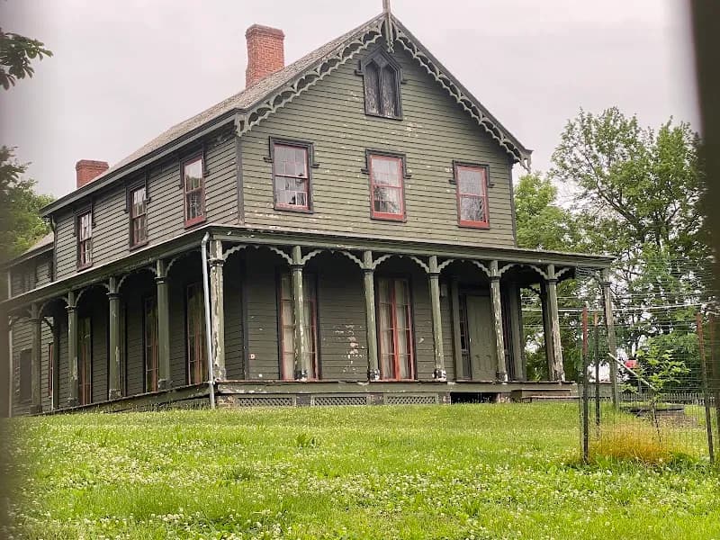 Historic Richmond Town garden in Staten Island, NY