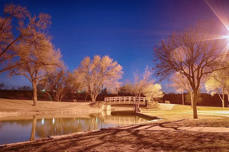 View of Hodges Park in Lubbock, TX