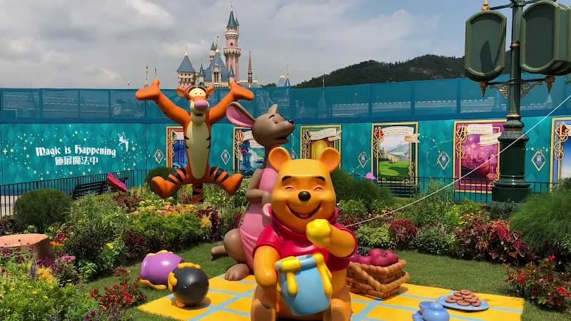 View of Hong Kong Disneyland in Hong Kong, HK