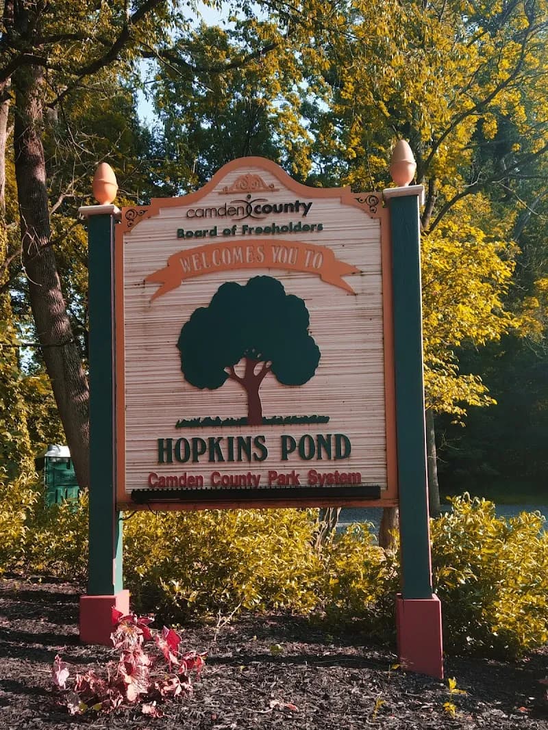 View of Hopkins Pond in Haddonfield, NJ