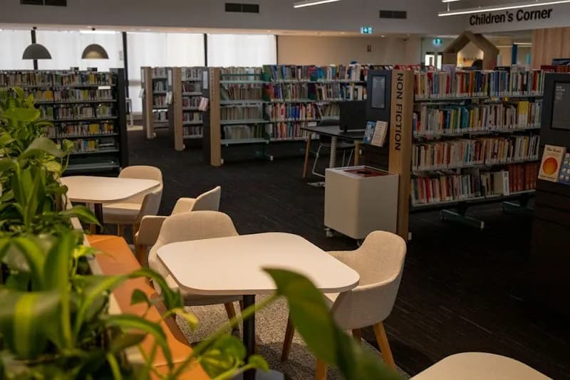 View of Hornsby Central Library in Hornsby, NSW