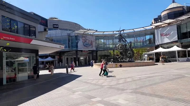 View of Hornsby Central Library in Hornsby, NSW