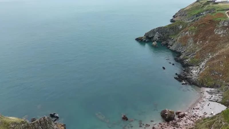 View of Howth Cliff Walk (Green Route) in Howth, D
