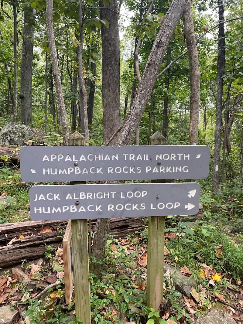 View of Humpback Rocks in Charlottesville, VA