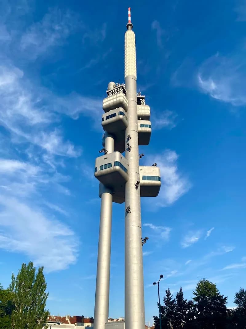 Žižkov Television Tower tourist attraction in Žižkov, CZ