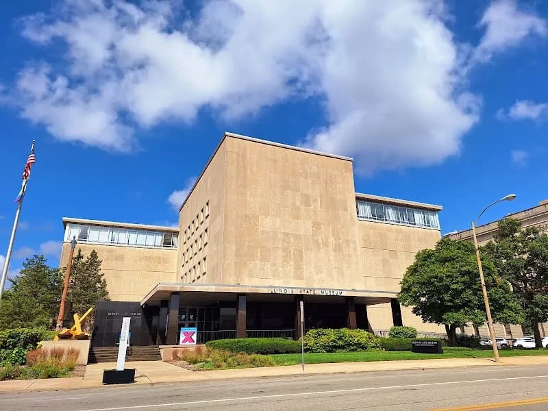 View of Illinois State Museum in Springfield, IL