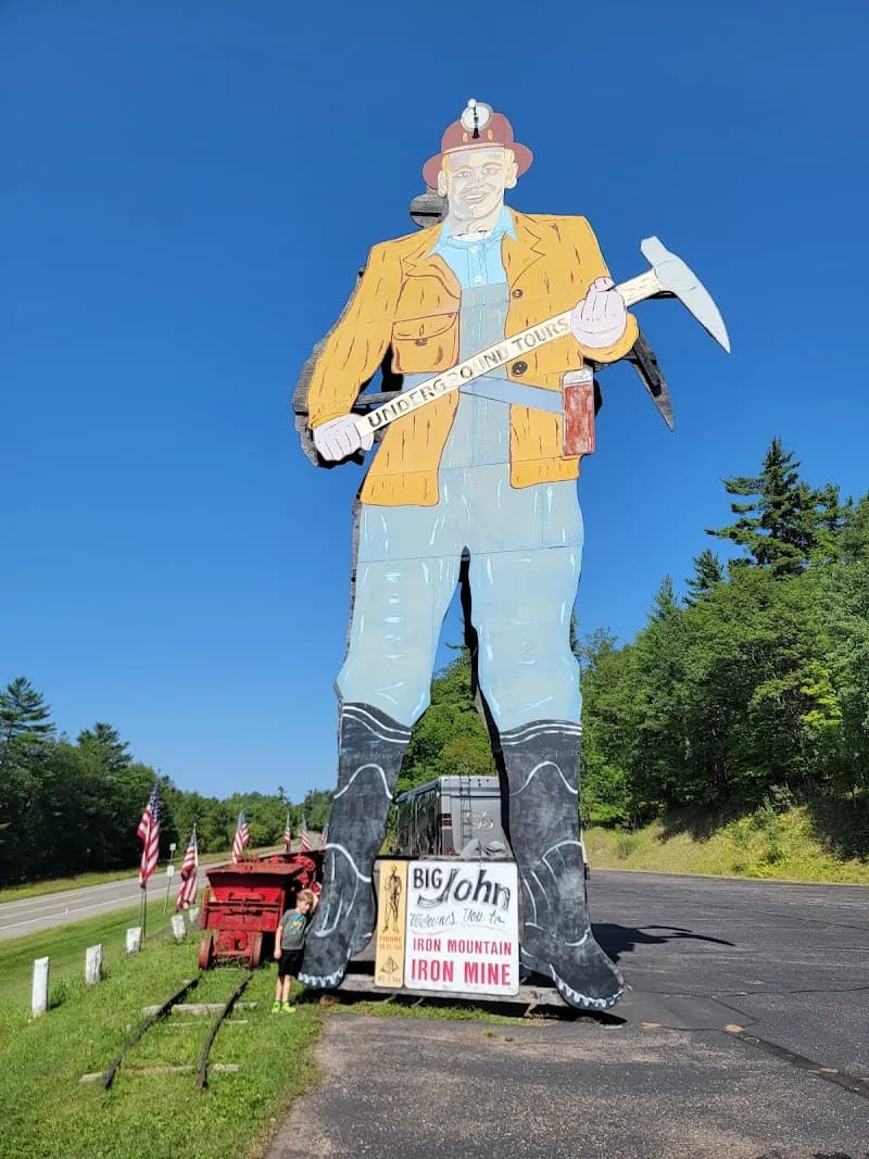 View of Iron Mountain Iron Mine in Vulcan, MI