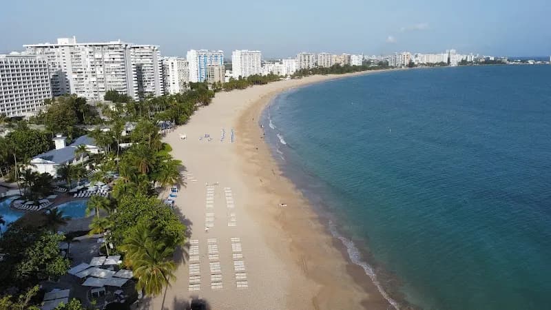 View of Isla Verde Beach in San Juan, PR