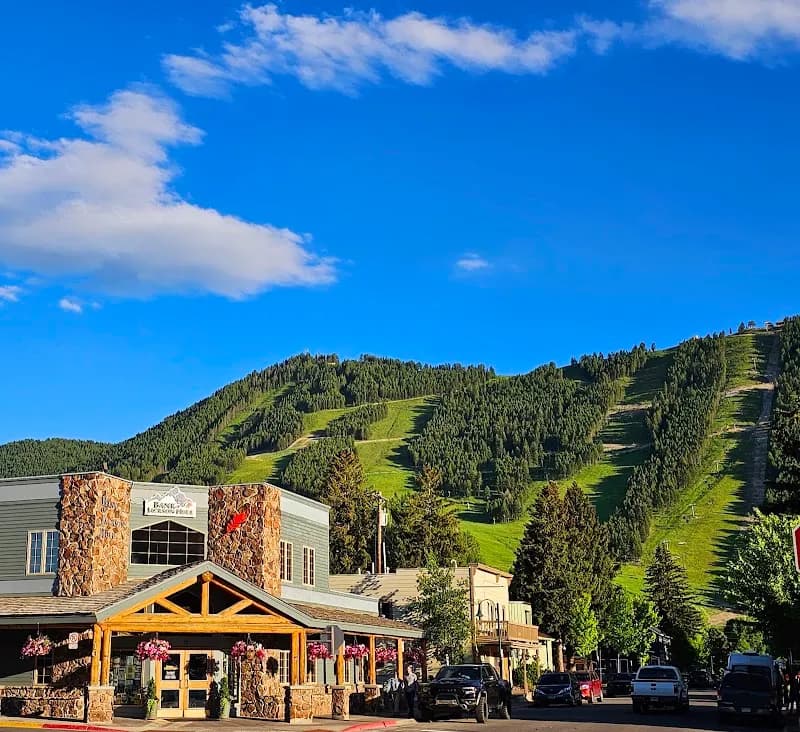 View of Jackson Town Square in Jackson, WY