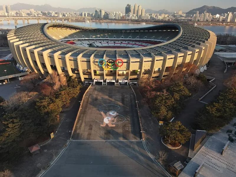 View of Jamsil Sports Complex in Gangnam, SE