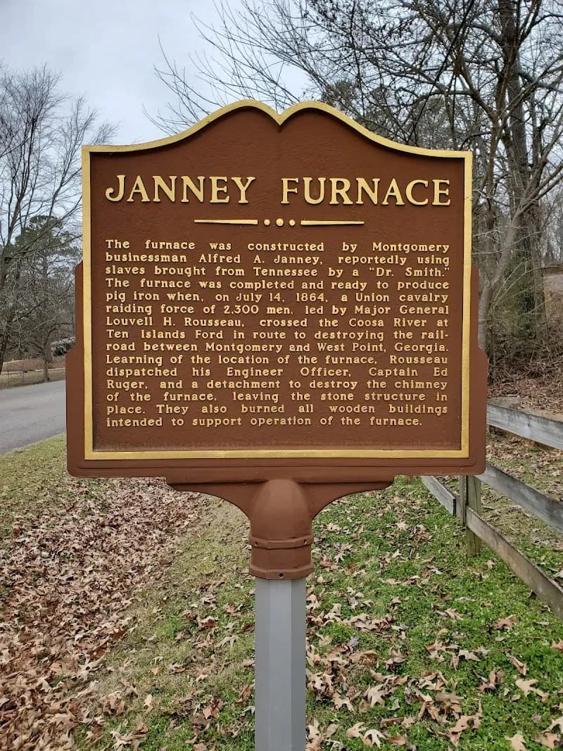 View of Janney Furnace Park in Anniston, AL