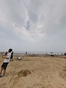View of Jinshan City Sand Beach in Jinshan, SH