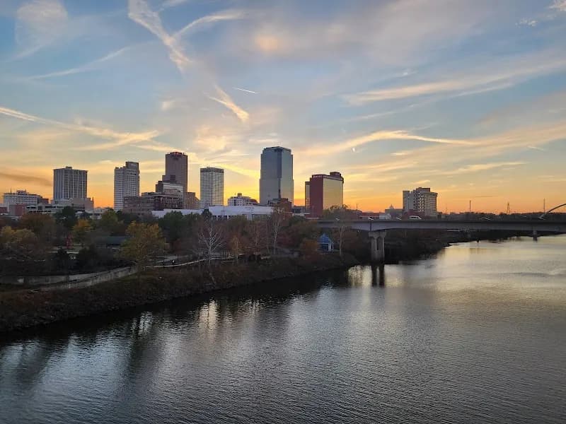 View of Junction Bridge in Little Rock, AR