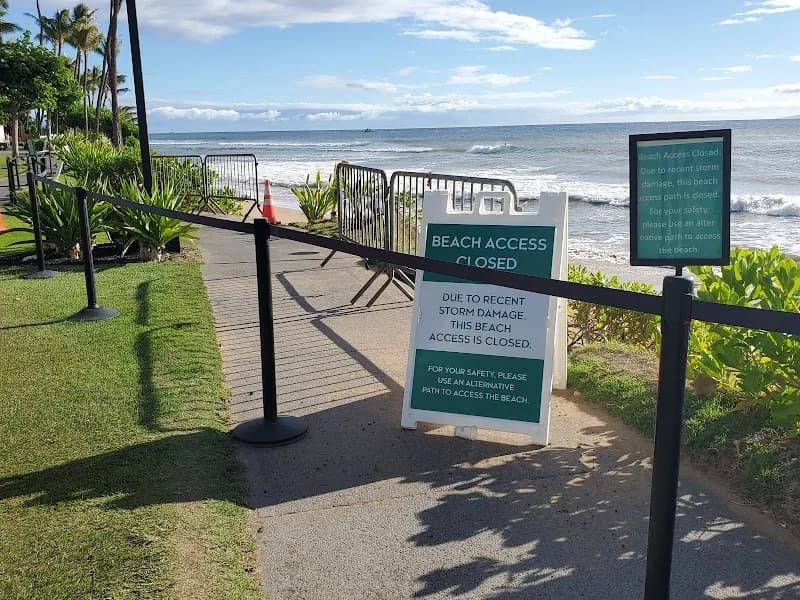View of Kāʻanapali Beachwalk in Maui, HI