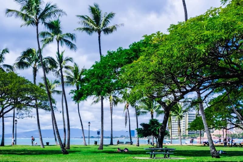 View of Kapiʻolani Regional Park in Honolulu, HI