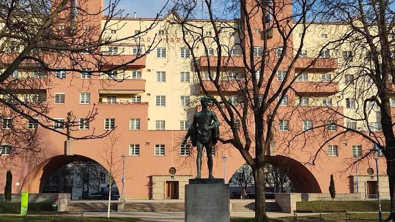 View of Karl Marx-Hof in Vienna, W