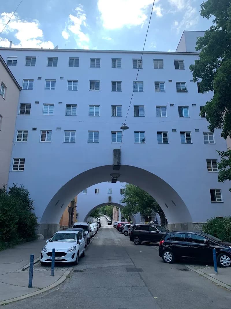 View of Karl Marx-Hof in Vienna, W