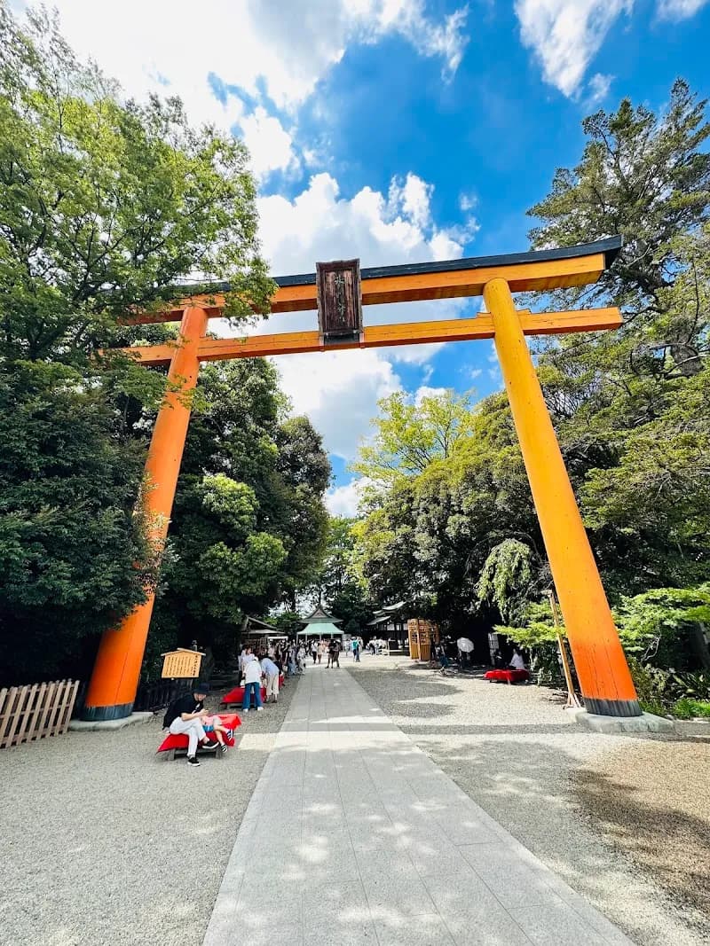 View of Kawagoe Hikawa Shrine in Kawagoe, Saitama