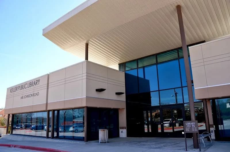 View of Keller Public Library in Keller, TX