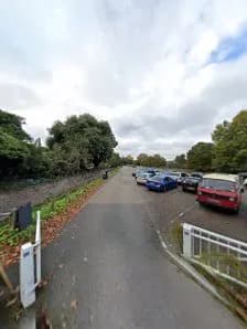View of Kew Gardens car park in Kew, London