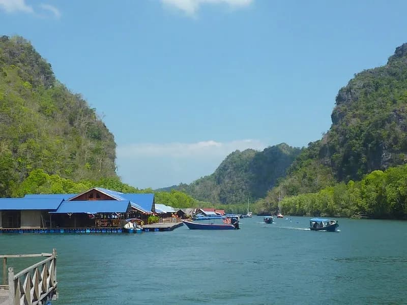 View of Kilim Geoforest Park in Langkawi, KD