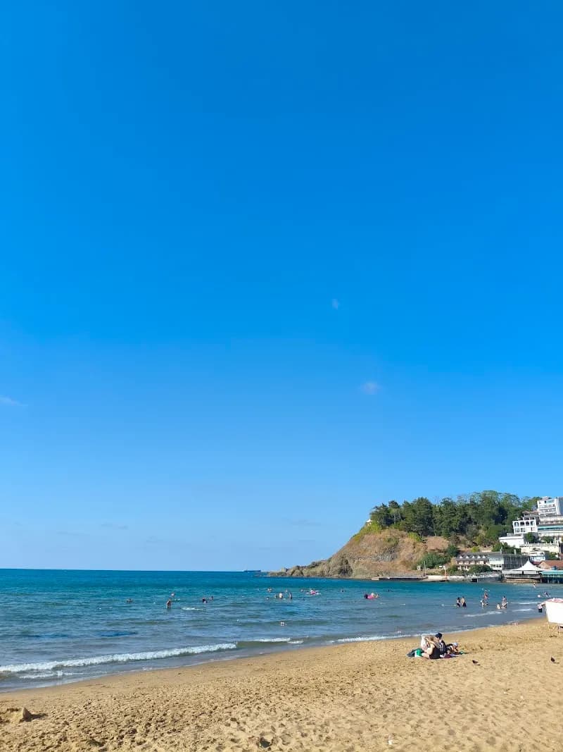 View of Kilyos Castle (Kilyos Fortress Ruins) in Kilyos, Istanbul