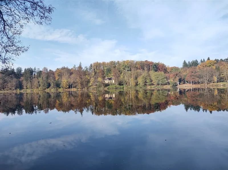View of Konopišťský park in Benešov, CZ