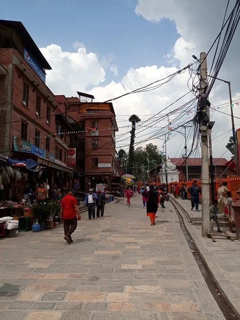 View of Krispy Kreme in Kathmandu, BAG