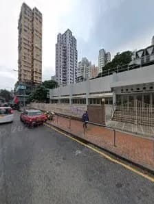 View of Kwai Fong Community Hall in Kwai Tsing, HK