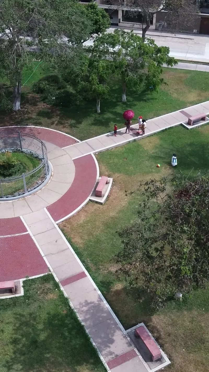 View of La Amistad Park in San Miguel, Lima