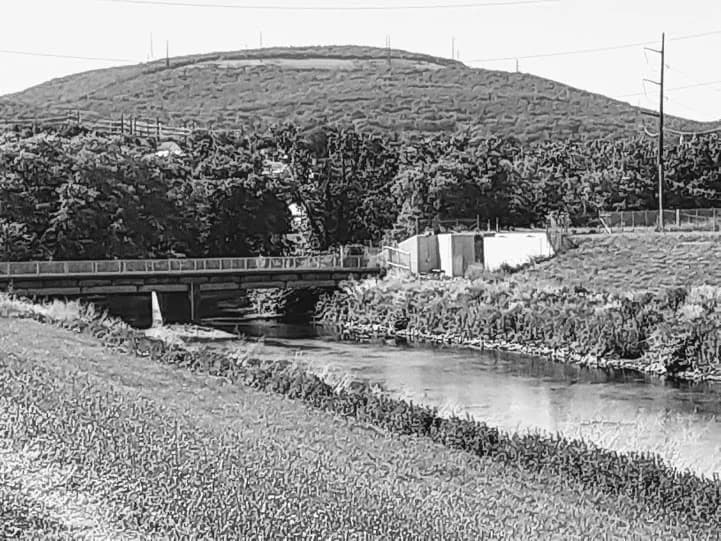 View of Lackawanna River Heritage Trail, 7th Avenue Trailhead in Scranton, PA