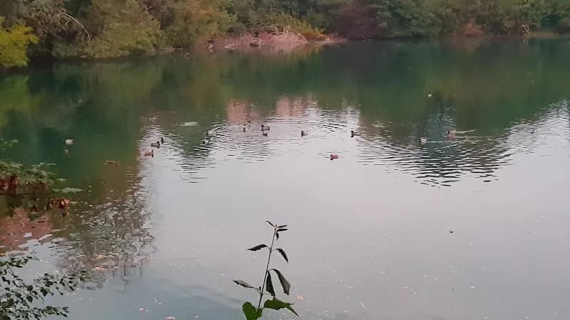 View of Laghetto Europa in San Donato Milanese, Lombardy