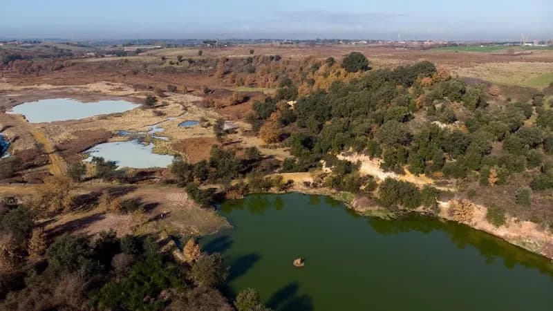 View of Lago di Pomezia in Pomezia, Lazio