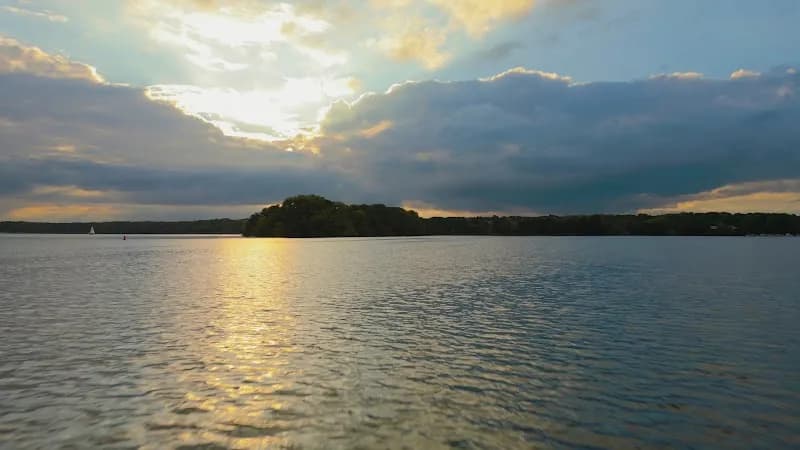 View of Lake Tegel in Reinickendorf, BE