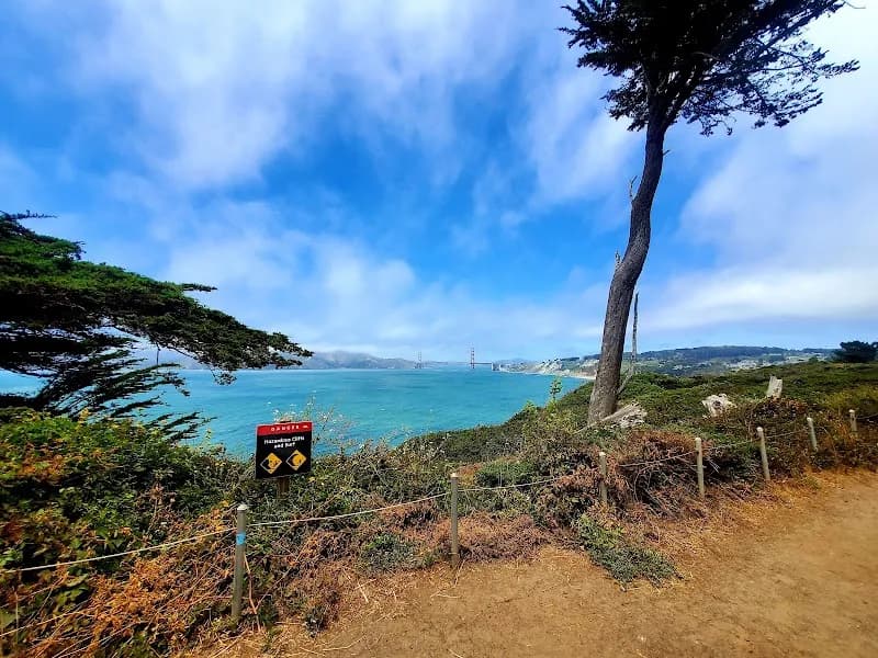 View of Lands End Trail in San Francisco, CA