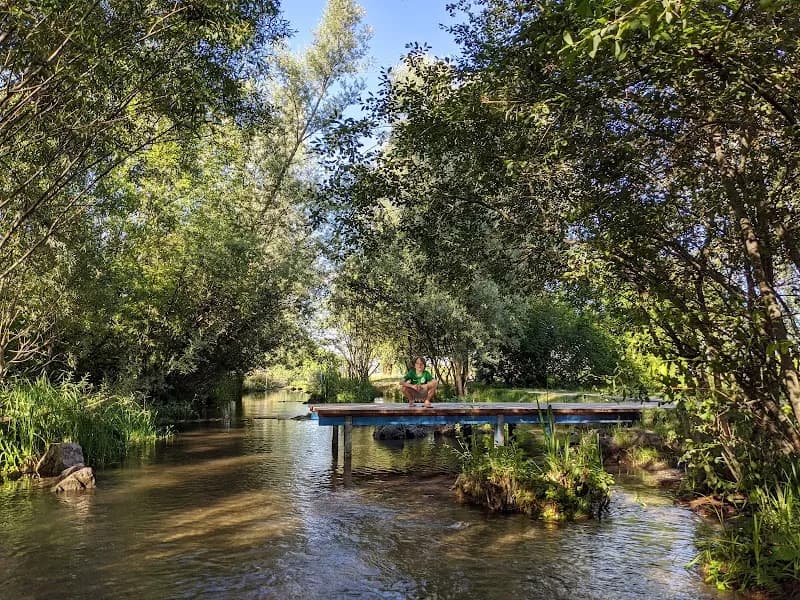Landschaftspark Hachinger Tal park in Unterhaching, BY