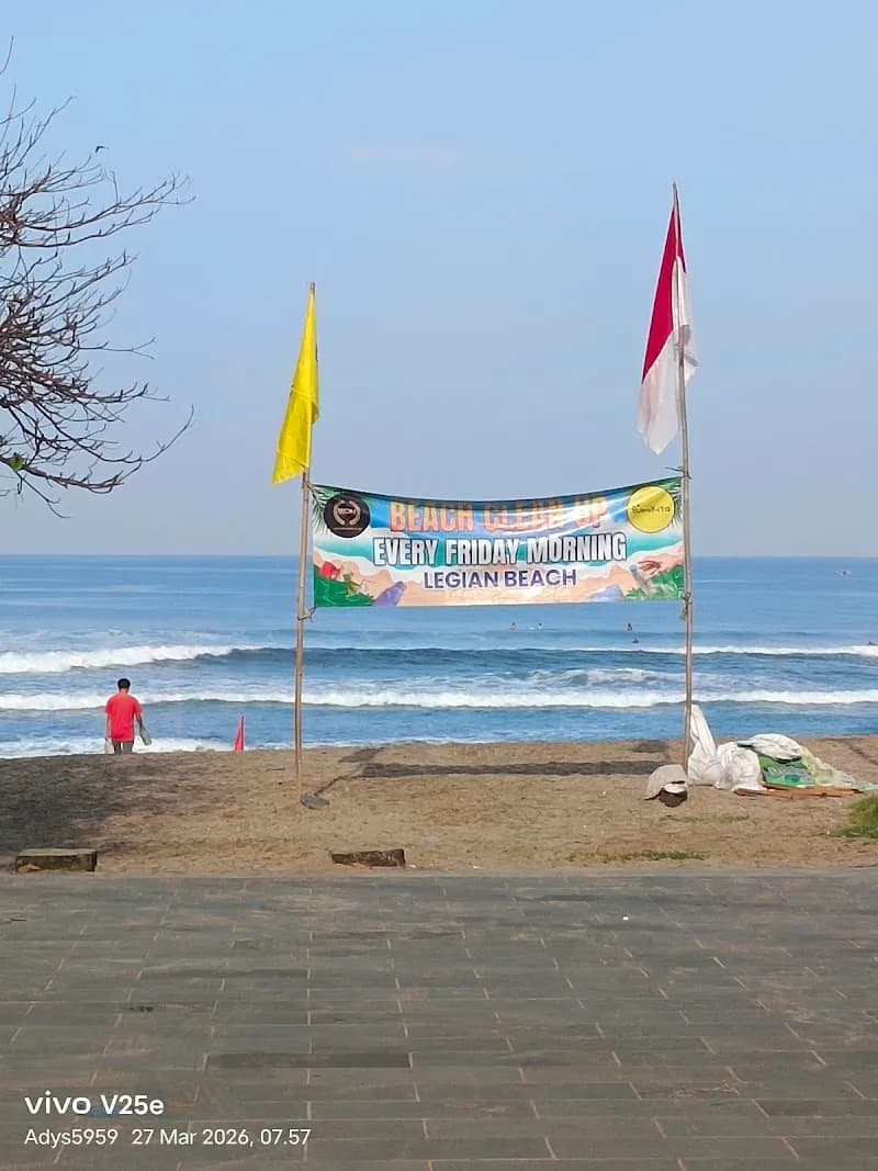 View of Legian Beach in Legian, Bali