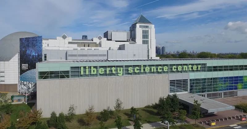 View of Liberty Science Center in Jersey City, NJ