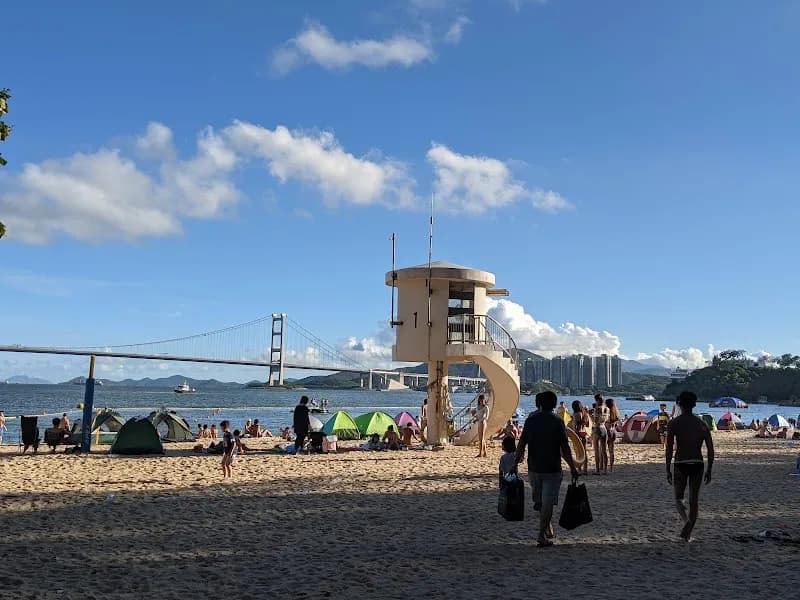 View of Lido Beach Water Park in Yuen Long, HK