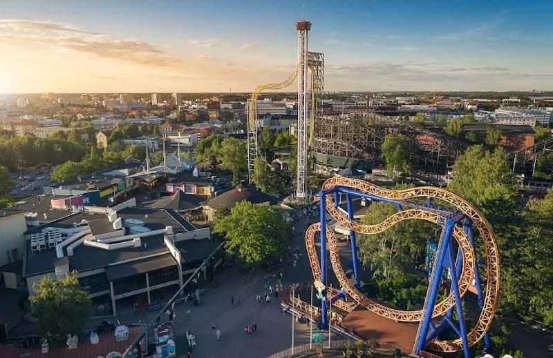 View of Linnanmäki in Helsinki, HEL