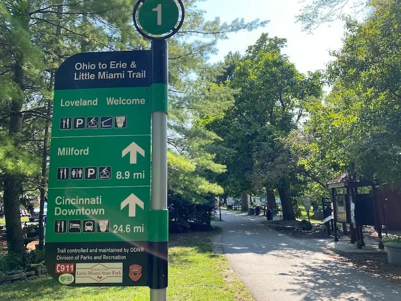 Little Miami Scenic Trail route in Madeira, OH