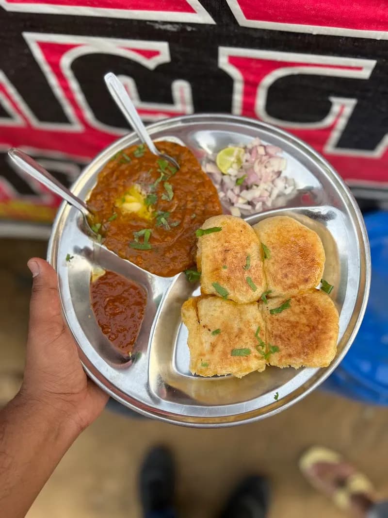 View of Local Street Food & Snack Vendors in C-Scheme, RJ