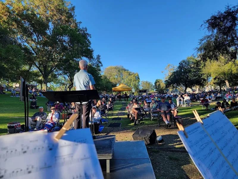 View of Los Cerritos Park in Long Beach, CA