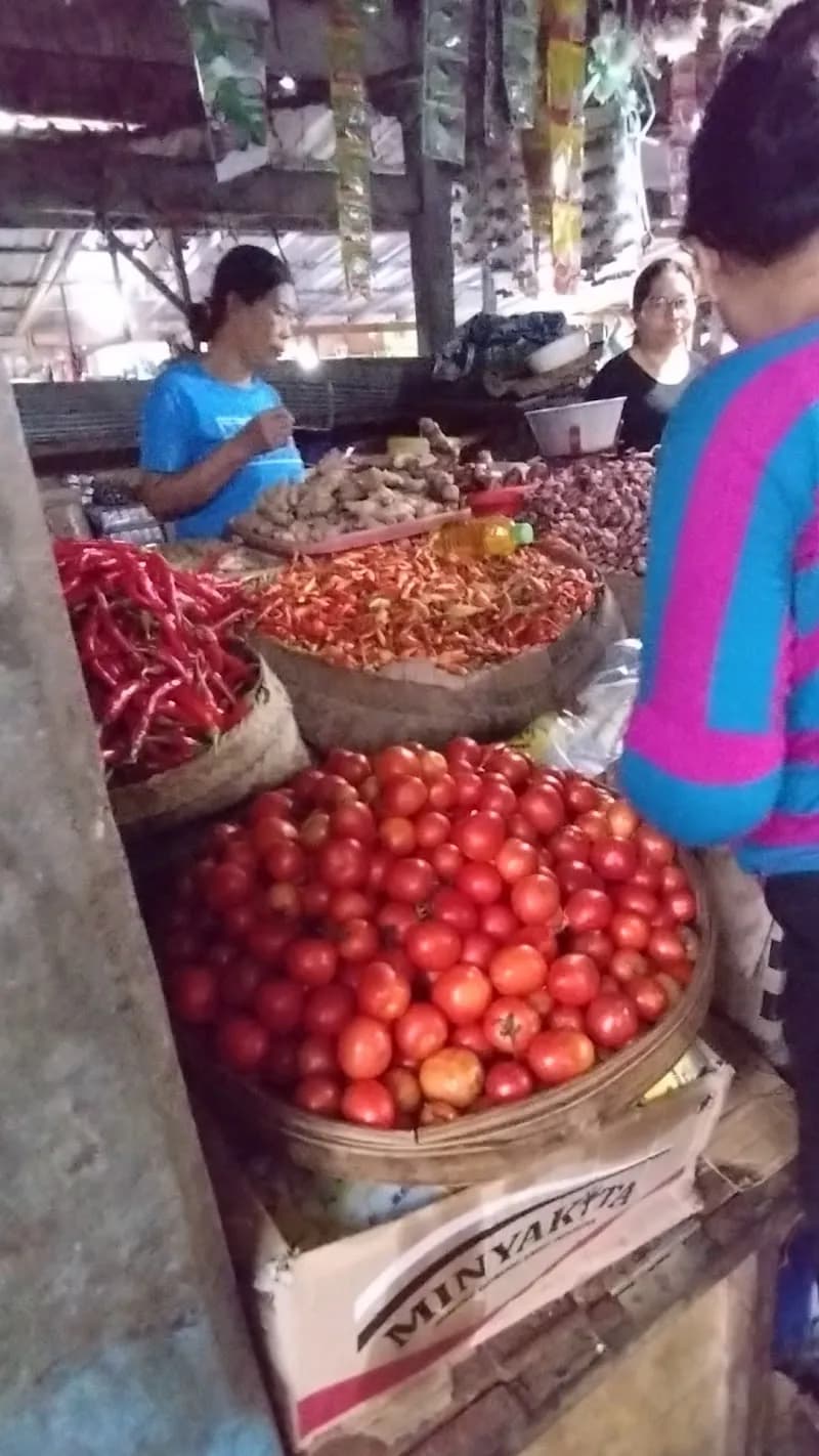 View of Lovina Traditional Market in Lovina, Bali