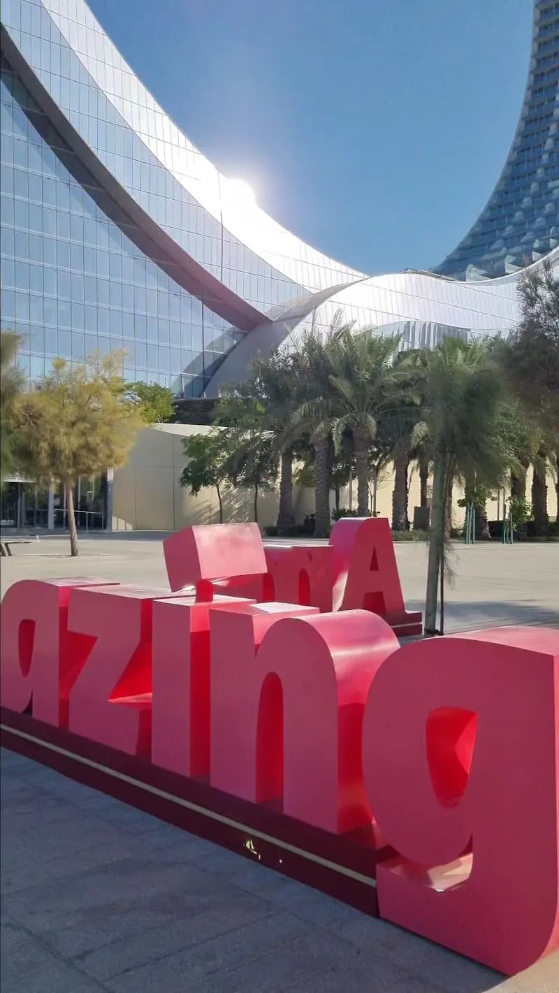 View of Lusail Lake Park in Lusail, QA